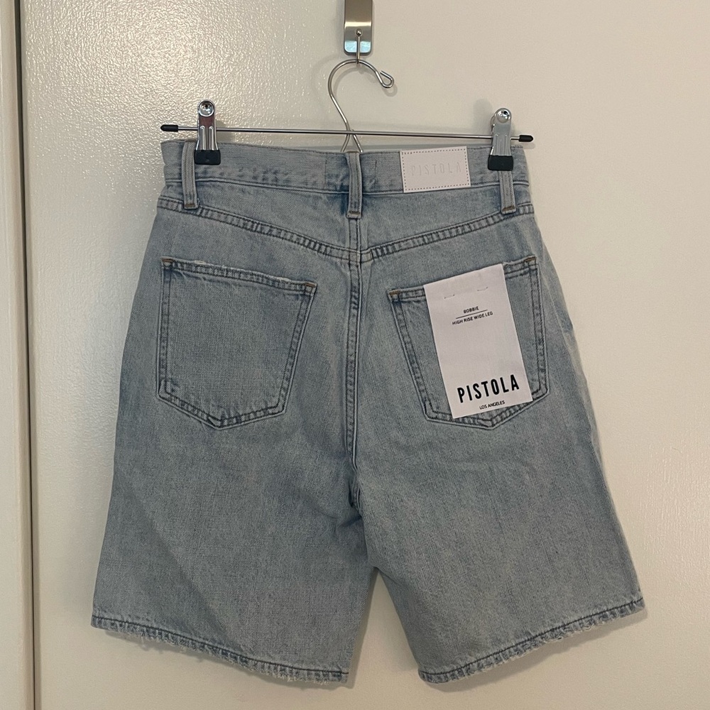 PISTOLA- BOBBIE CROSSOVER SHORT - COLLINS (light denim) - Picture 5 of 7